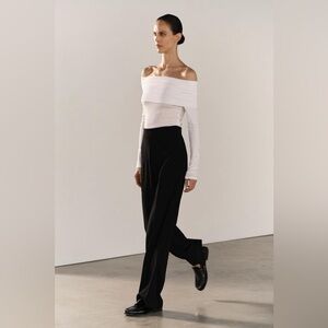Zara SIDE ZIP LONG FLOWY PANTS